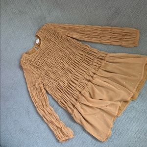 Burnt orange/gold star dress